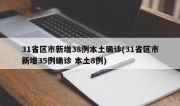31省区市新增38例本土确诊(31省区市新增35例确诊 本土8例)