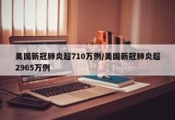 美国新冠肺炎超710万例/美国新冠肺炎超2965万例