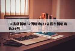 31省区新增32例确诊/31省区市新增确诊34例