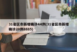 31省区市新增确诊44例(31省区市新增确诊20例8885)