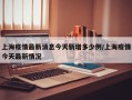 上海疫情最新消息今天新增多少例/上海疫情今天最新情况